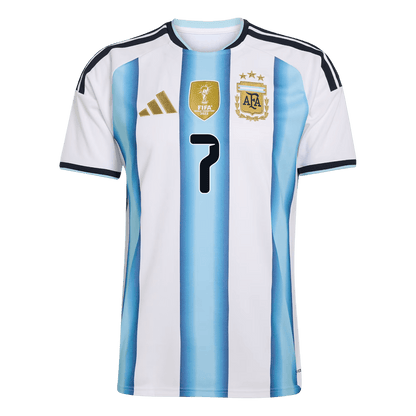 Argentina World Cup 2026 Koti Pelipaita Miesten DE PAUL #7 [PREMIUM]