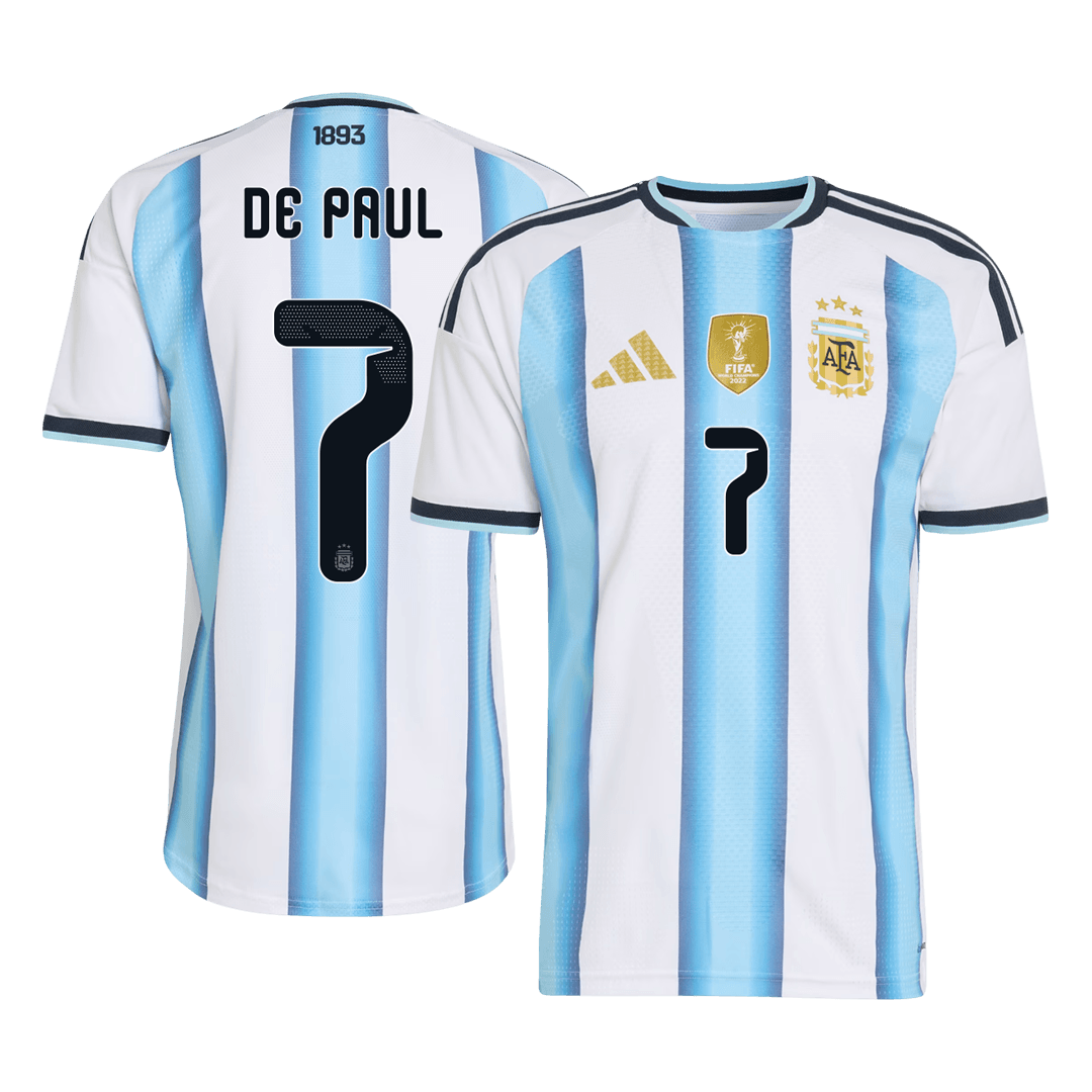 Argentina World Cup 2026 Koti Pelipaita (Player Version) Miesten DE PAUL #7