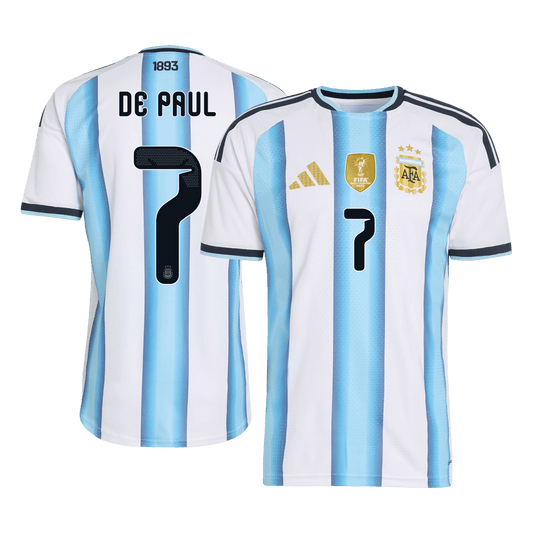Argentina World Cup 2026 Koti Pelipaita (Player Version) Miesten DE PAUL #7