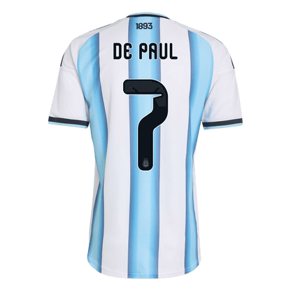 Argentina World Cup 2026 Koti Pelipaita (Player Version) Miesten DE PAUL #7