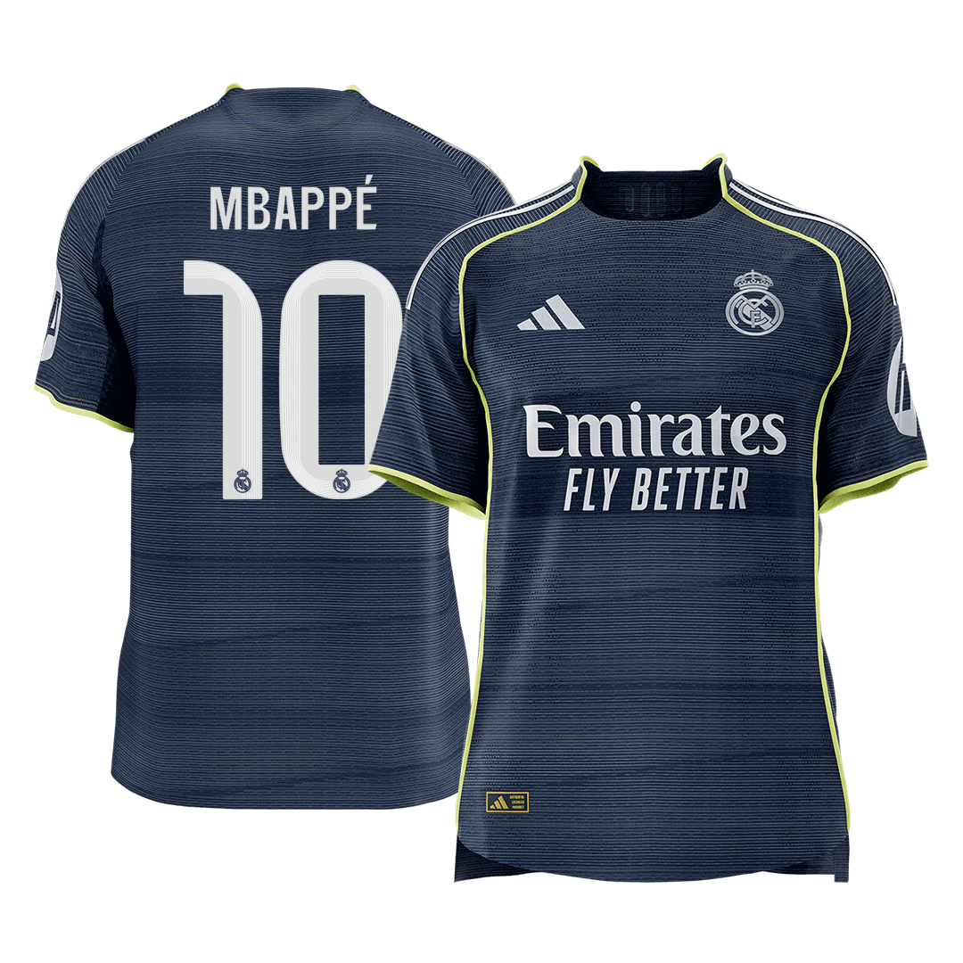Real Madrid 2025/26 Vieras Pelipaita (Player Version) Miesten MBAPPÉ #10 [PREMIUM]