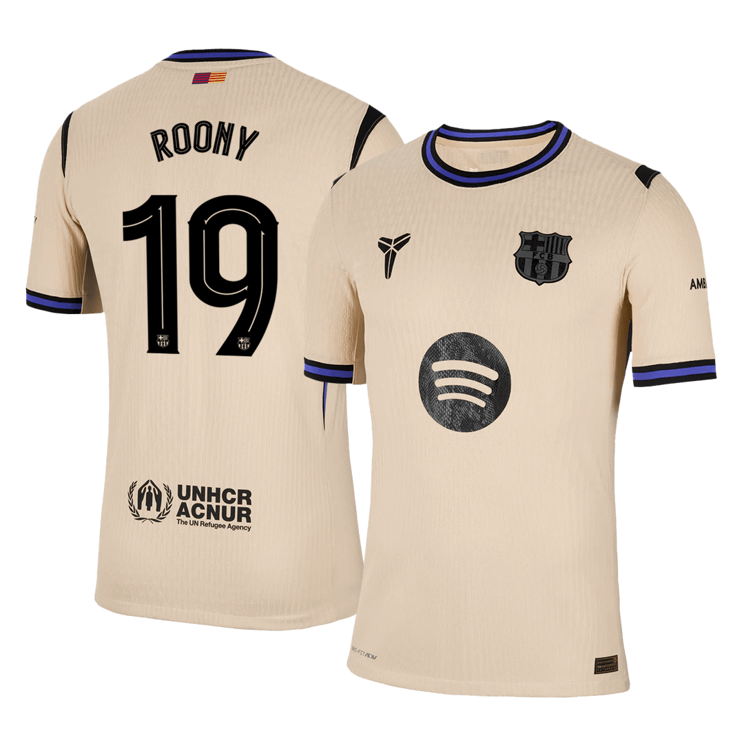 Barcelona 2025/26 UCL Vieras Pelipaita (Player Version) Miesten ROONY #19