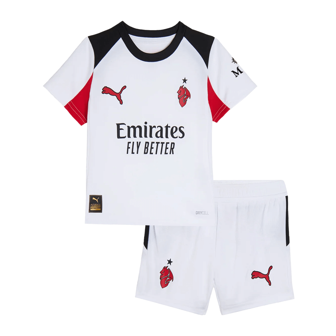 AC Milan 2025/26 Vieras Pelipaitasetti Lasten
