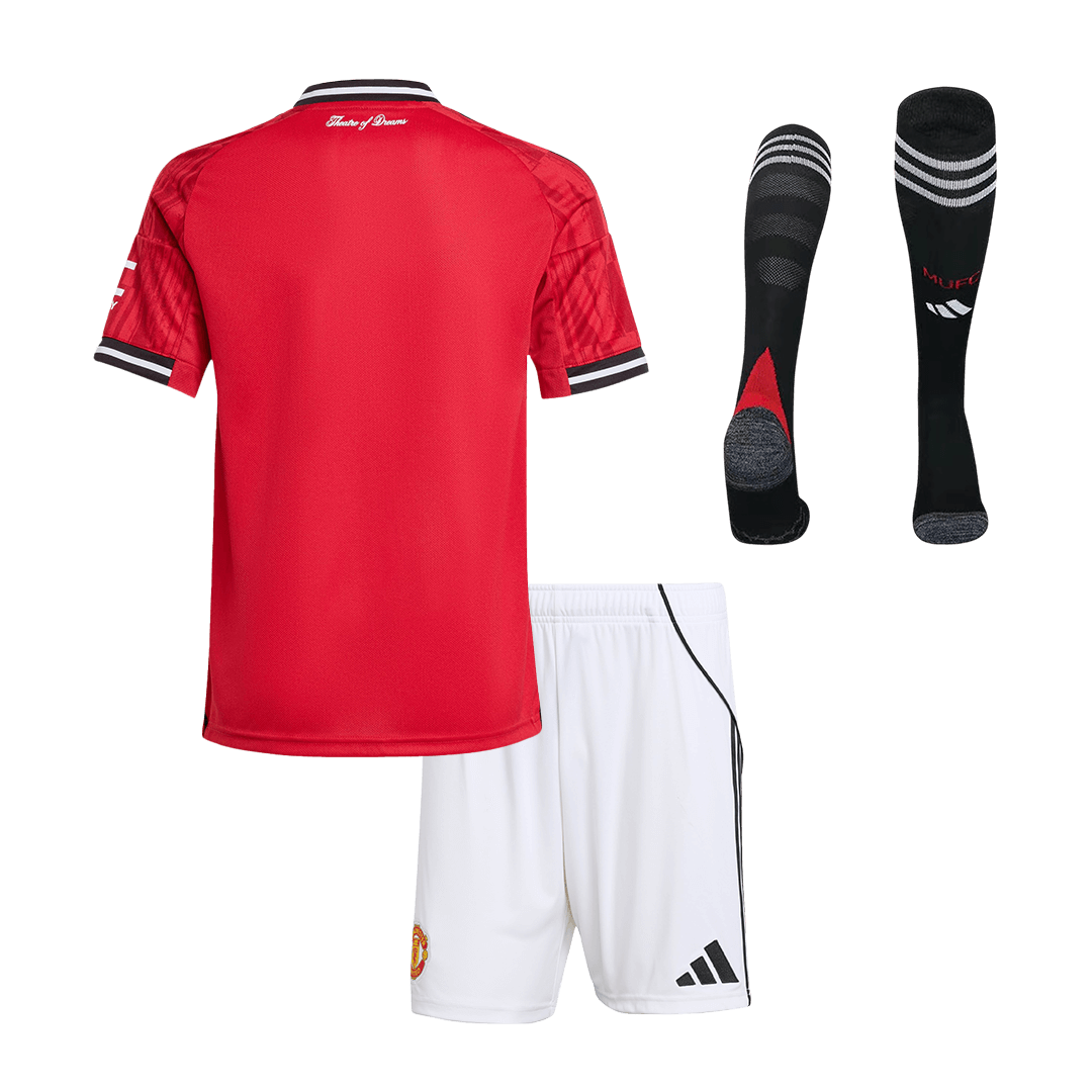 Manchester United 2025/26 Koti Lasten täydellinen peliasu