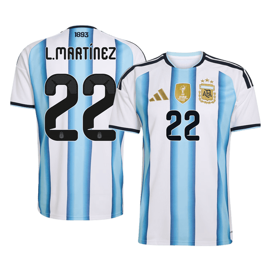 Argentina World Cup 2026 Koti Pelipaita Miesten L. MARTINEZ #22 [PREMIUM]