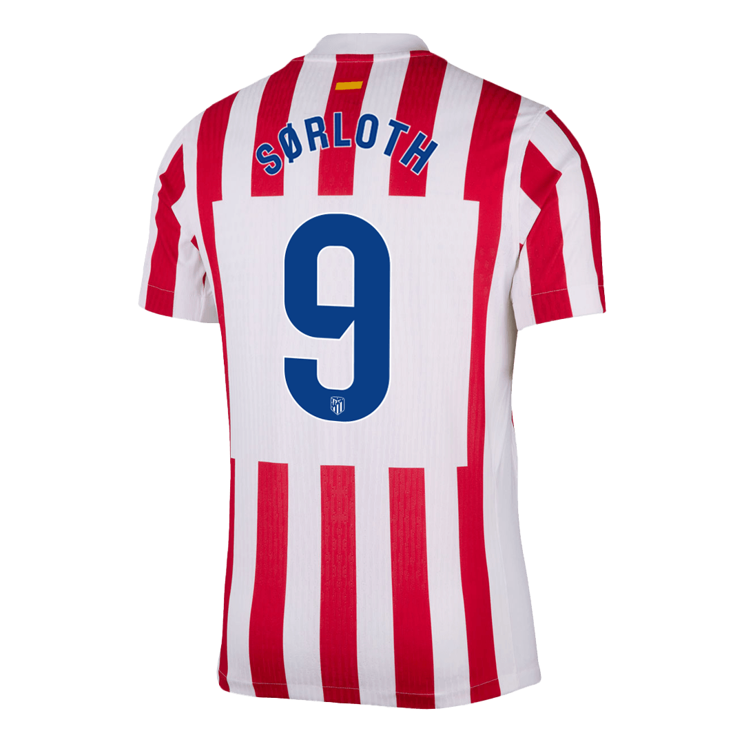 Atletico Madrid 2025/26 Koti Pelipaita (Player Version) Miesten SØRLOTH #9