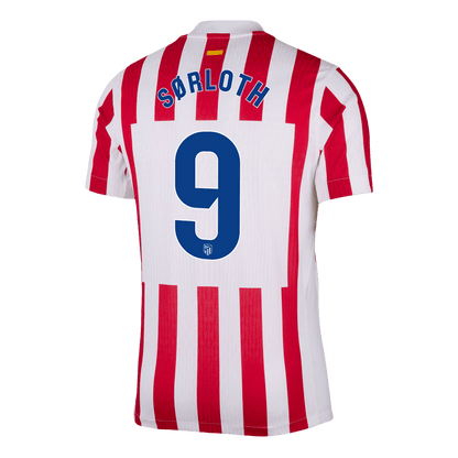 Atletico Madrid 2025/26 Koti Pelipaita (Player Version) Miesten SØRLOTH #9