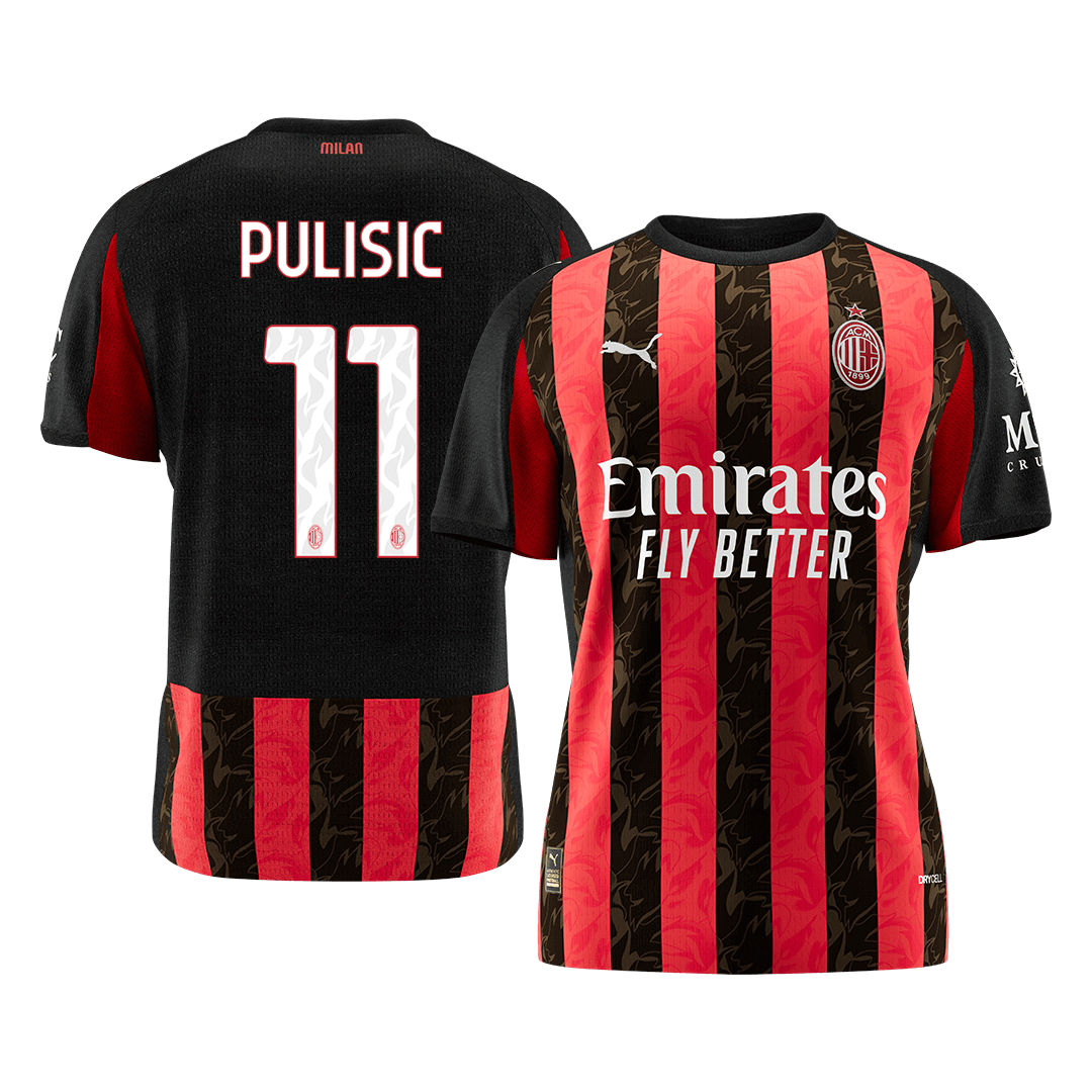 AC Milan 2025/26 Koti Pelipaita Miesten PULISIC #11 [PREMIUM]
