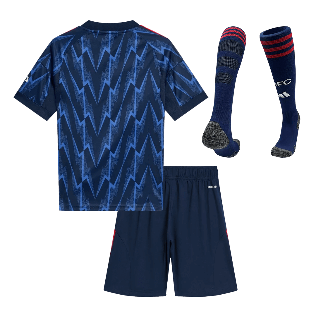 Arsenal 2025/26 Vieras Lasten täydellinen peliasu