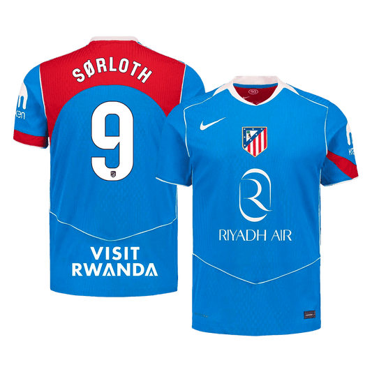 Atletico Madrid 2025/26 Kolmas Pelipaita (Player Version) Miesten SØRLOTH #9