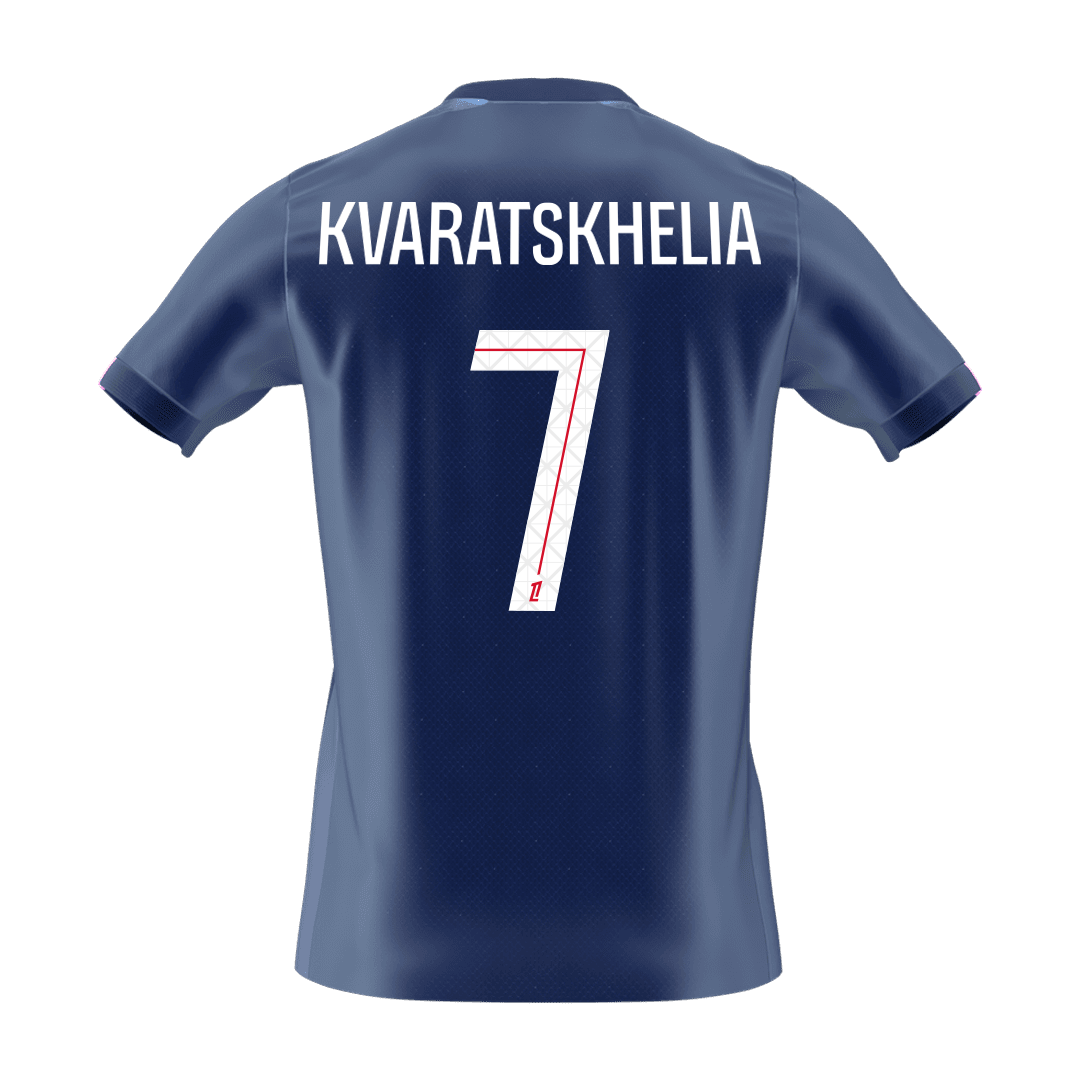 PSG 2025/26 Koti Pelipaita Miesten KVARATSKHELIA #7 [PREMIUM]