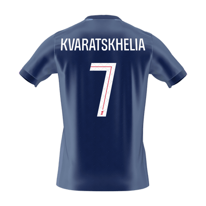 PSG 2025/26 Koti Pelipaita Miesten KVARATSKHELIA #7 [PREMIUM]