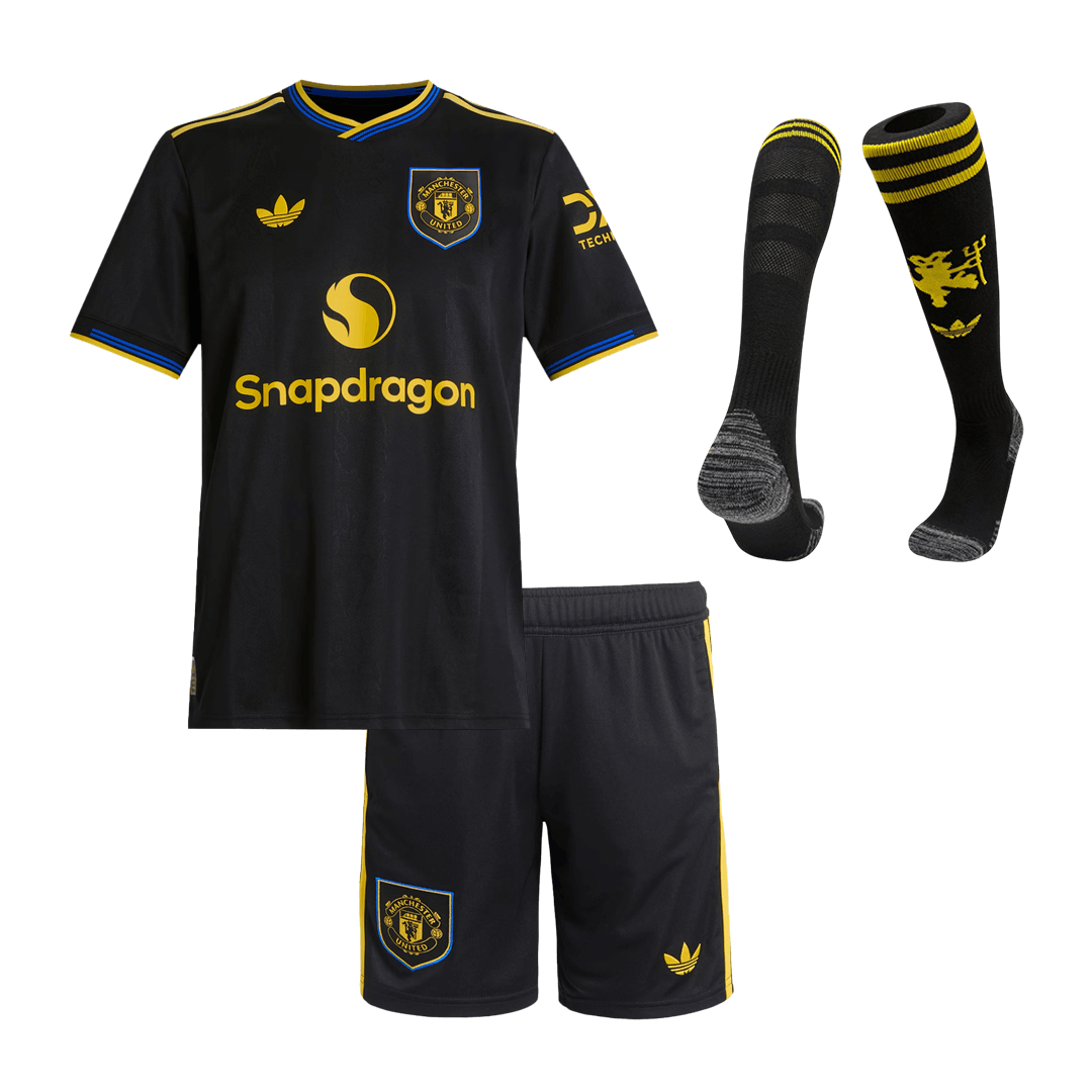 Manchester United 2025/26 Kolmas Lasten täydellinen peliasu