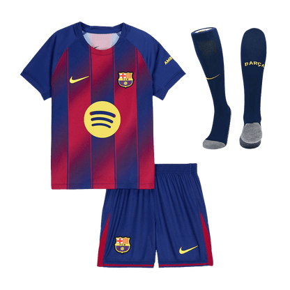Barcelona 2025/26 Koti Lasten täydellinen peliasu