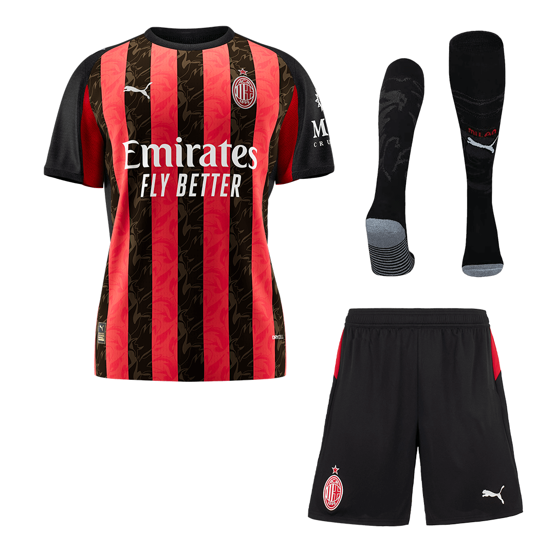 AC Milan 2025/26 Koti Täydellinen peliasu Miesten [PREMIUM]