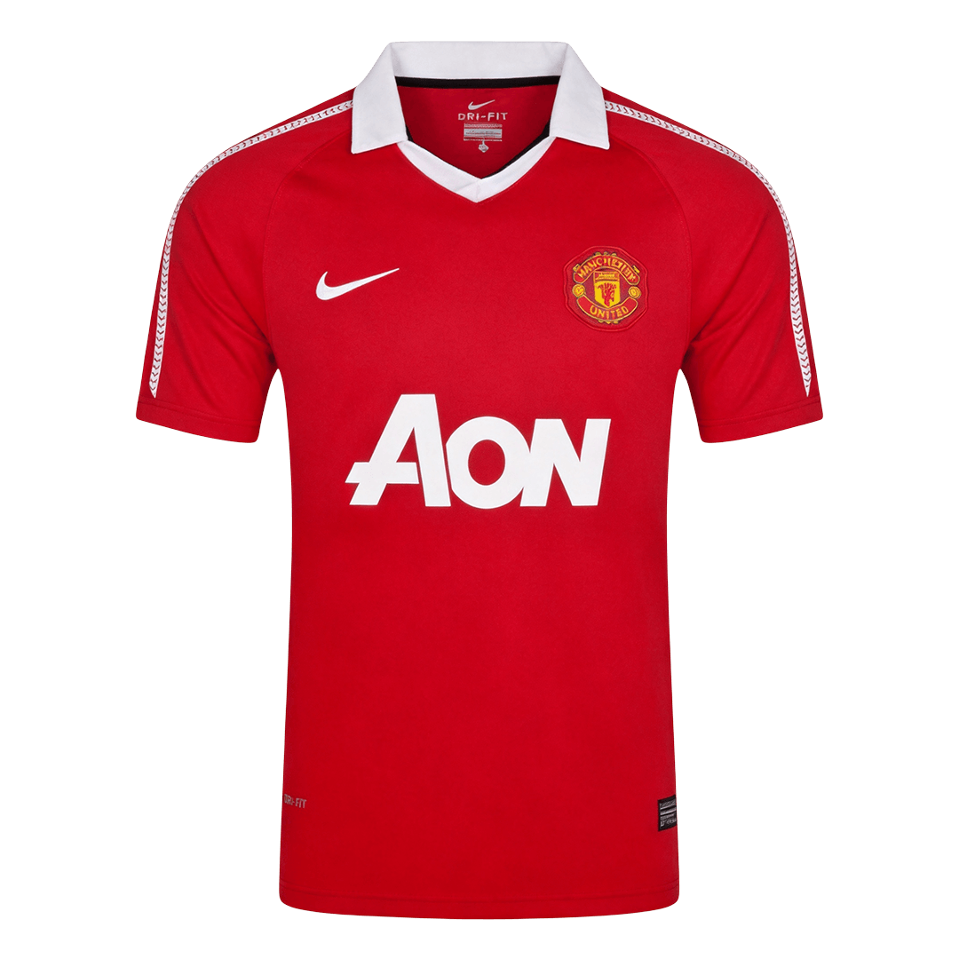 Manchester United 2010/11 Koti Retro-pelipaita Miesten
