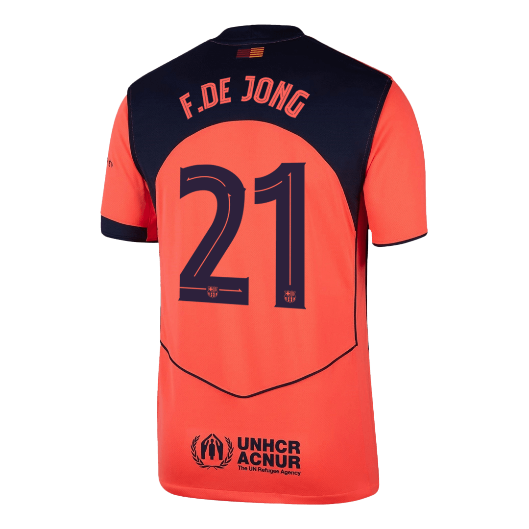 Barcelona 2025/26 UCL Kolmas Pelipaita Miesten F.DE JONG #21