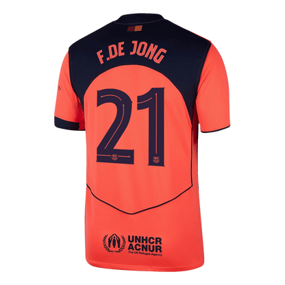Barcelona 2025/26 UCL Kolmas Pelipaita Miesten F.DE JONG #21