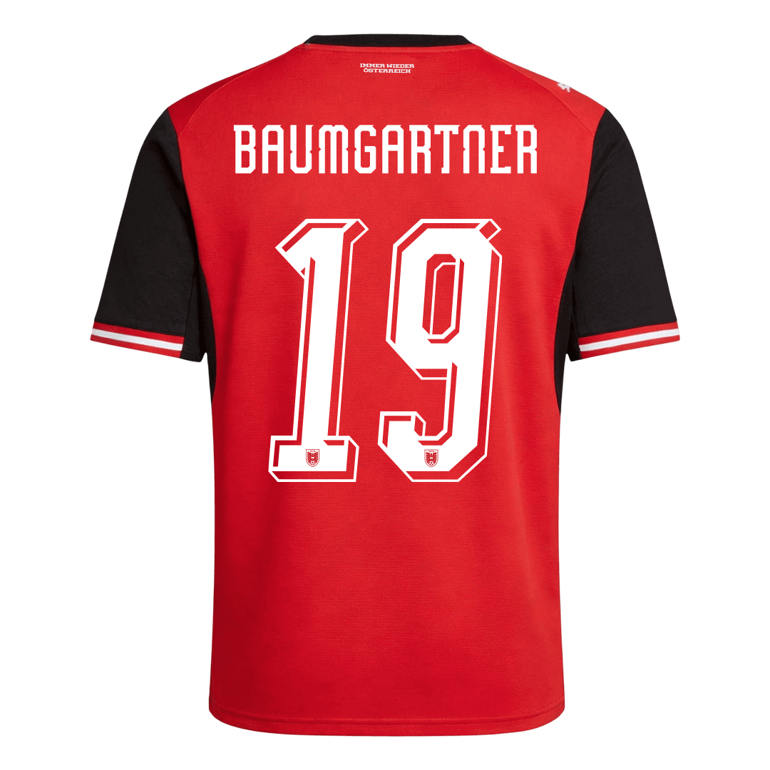 Austria World Cup 2026 Koti Pelipaita Miesten BAUMGARTNER #19