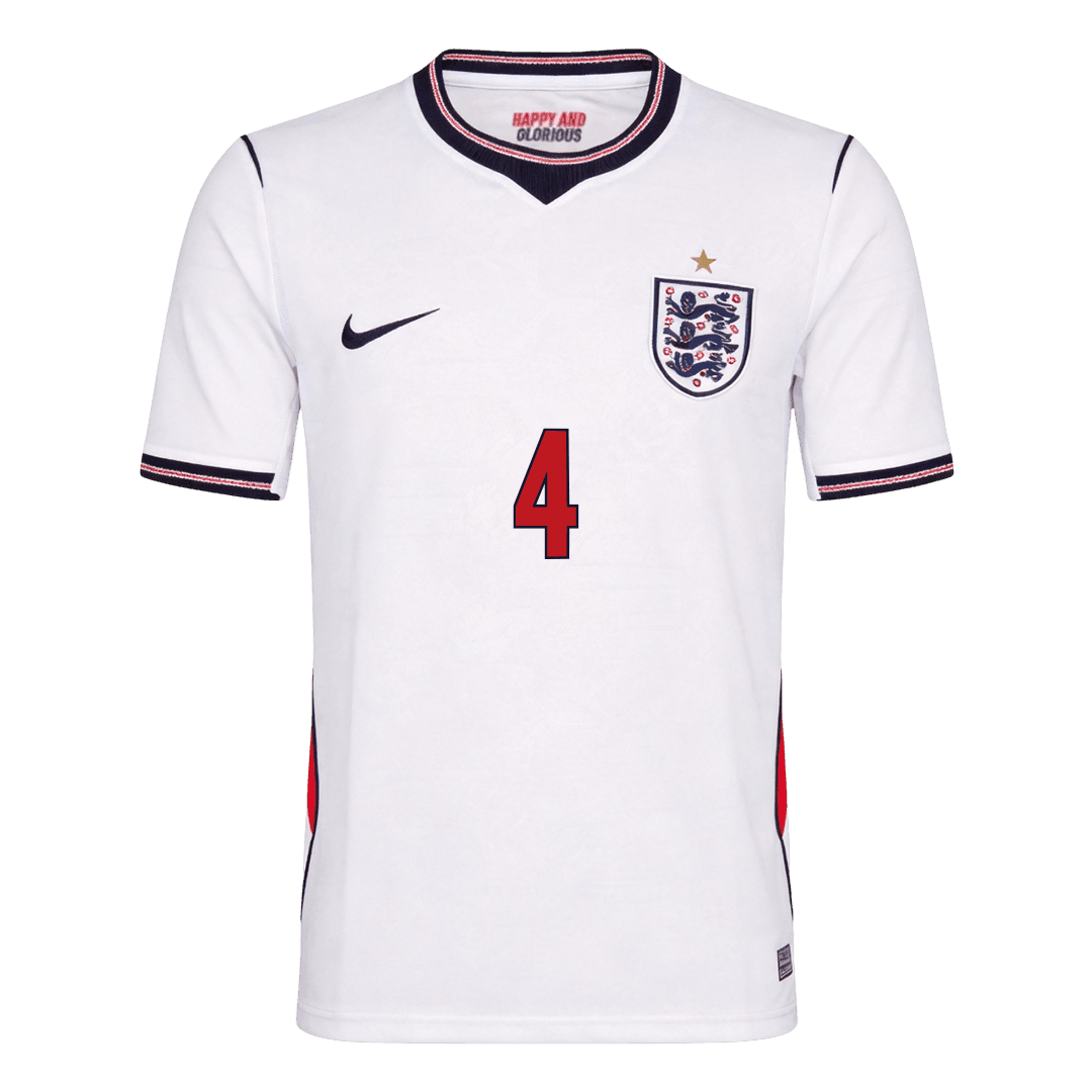 England World Cup 2026 Koti Pelipaita Miesten RICE #4