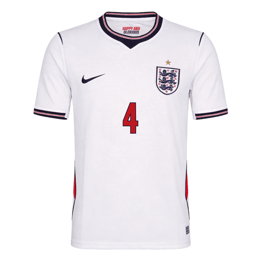 England World Cup 2026 Koti Pelipaita Miesten RICE #4
