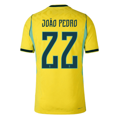 Brazil World Cup 2026 Koti Pelipaita (Player Version) Miesten JOÃO PEDRO #22
