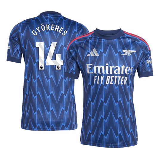 Arsenal 2025/26 Vieras Pelipaita Miesten GYÖKERES #14