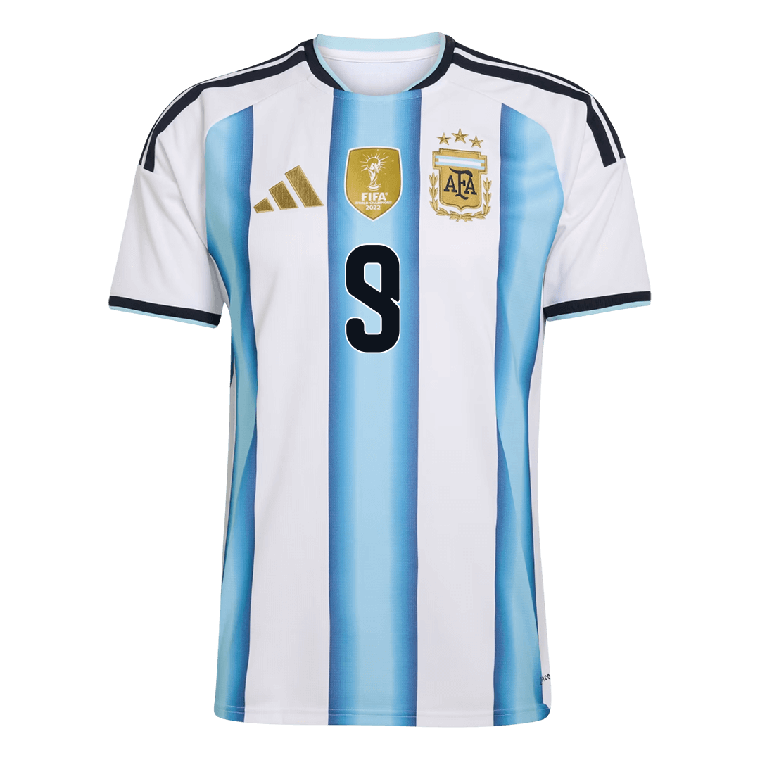 Argentina World Cup 2026 Koti Pelipaita Miesten J. ALVAREZ #9 [PREMIUM]