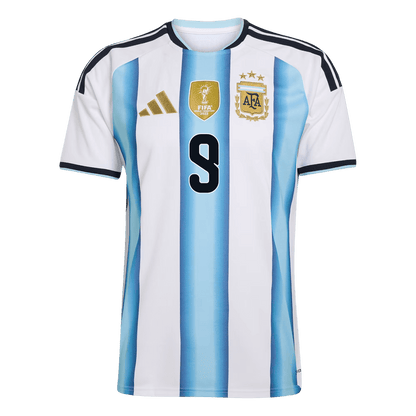 Argentina World Cup 2026 Koti Pelipaita Miesten J. ALVAREZ #9 [PREMIUM]