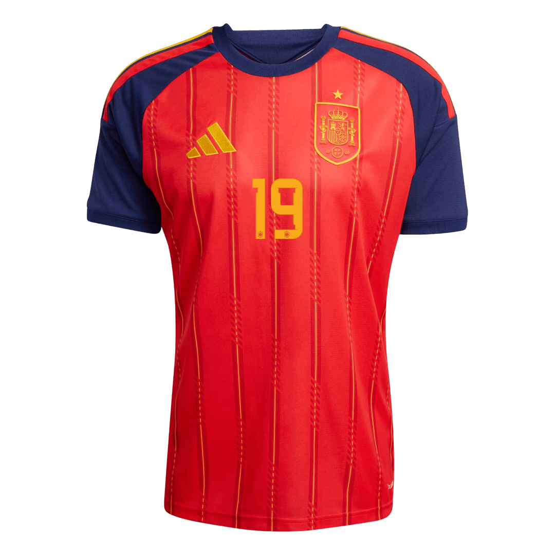 Spain World Cup 2026 Koti Pelipaita Miesten LAMINE YAMAL #19 [PREMIUM]