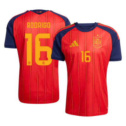 Spain World Cup 2026 Koti Pelipaita Miesten RODRIGO #16 [PREMIUM]