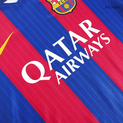 Barcelona 2016/17 Koti Retro-pelipaita Miesten MESSI #10
