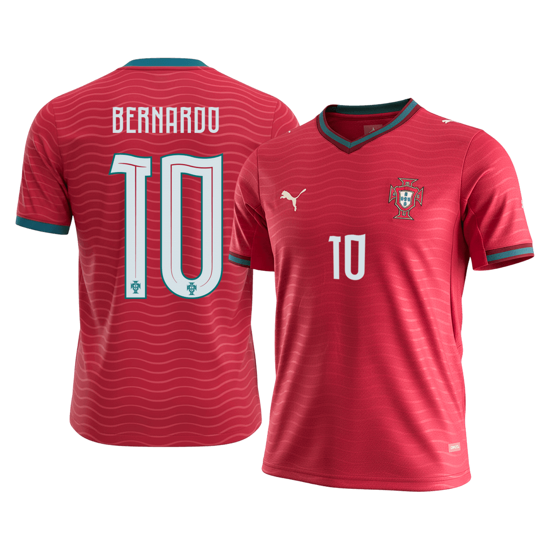 Portugal World Cup 2026 Koti Pelipaita Miesten BERNARDO #10 [PREMIUM]