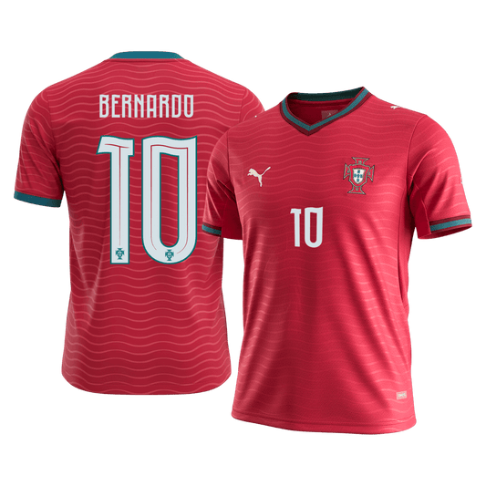 Portugal World Cup 2026 Koti Pelipaita Miesten BERNARDO #10 [PREMIUM]