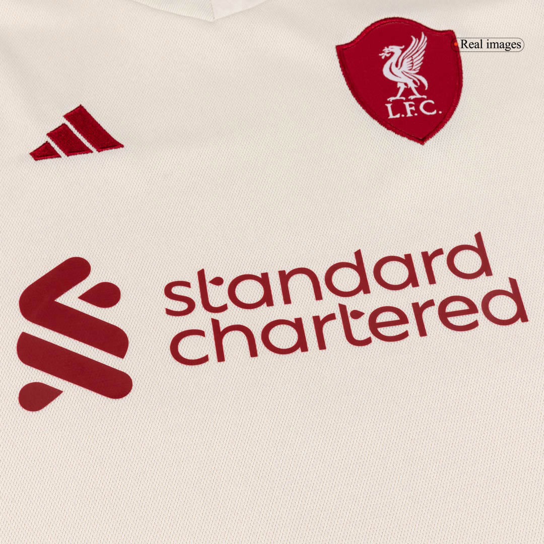 Liverpool 2025/26 Vieras Lasten täydellinen peliasu