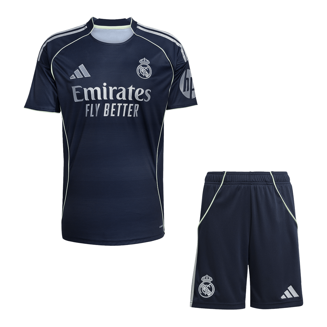 Real Madrid 2025/26 Vieras Pelipaitasetti Miesten [PREMIUM]
