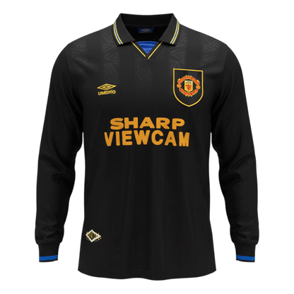 Manchester United 1993/94 Vieras Pitkähihainen Retro-pelipaita Miesten