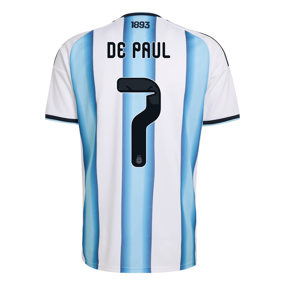 Argentina World Cup 2026 Koti Pelipaita Miesten DE PAUL #7 [PREMIUM]