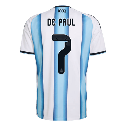 Argentina World Cup 2026 Koti Pelipaita Miesten DE PAUL #7 [PREMIUM]