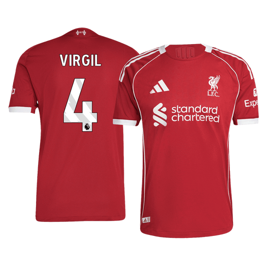 Liverpool 2025/26 Koti Pelipaita (Player Version) Miesten VIRGIL #4
