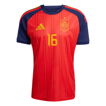 Spain World Cup 2026 Koti Pelipaita Miesten RODRIGO #16 [PREMIUM]