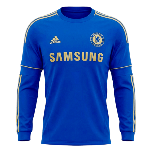 Chelsea 2012/13 Koti Pitkähihainen Retro-pelipaita Miesten