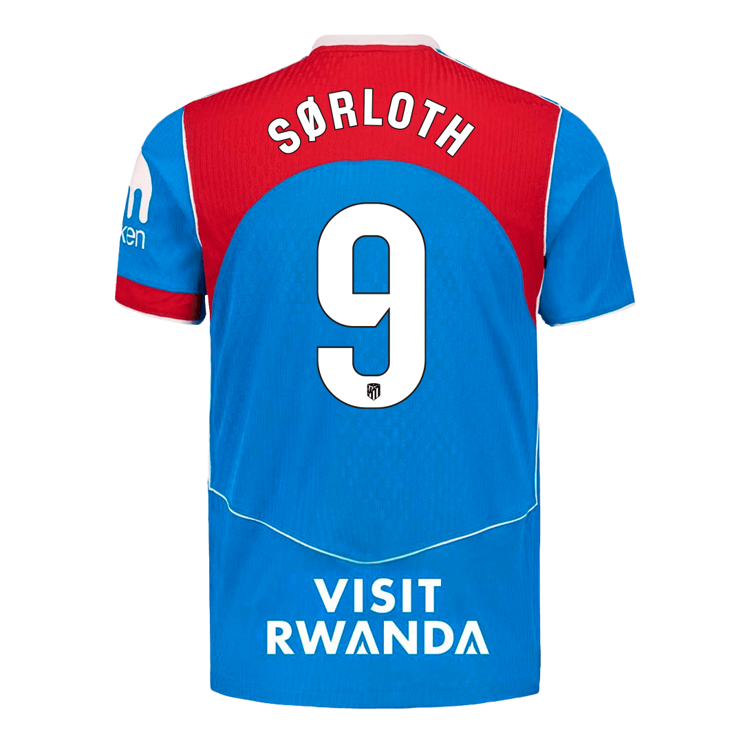 Atletico Madrid 2025/26 Kolmas Pelipaita (Player Version) Miesten SØRLOTH #9