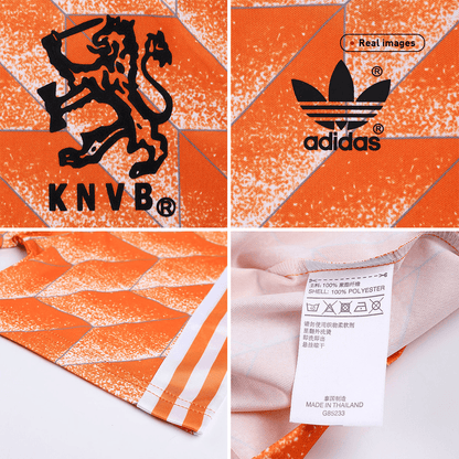 Netherlands 1988 Koti Retro-pelipaita Miesten