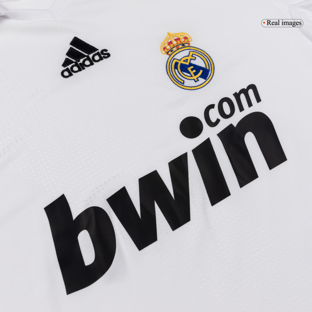 Real Madrid 2008/09 Koti Retro-pelipaita Miesten