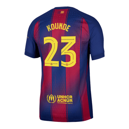 Barcelona 2025/26 UCL Koti Pelipaita (Player Version) Miesten KOUNDE #23