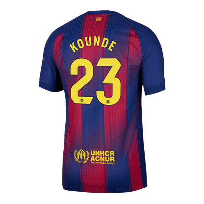 Barcelona 2025/26 Koti Pelipaita (Player Version) Miesten KOUNDE #23