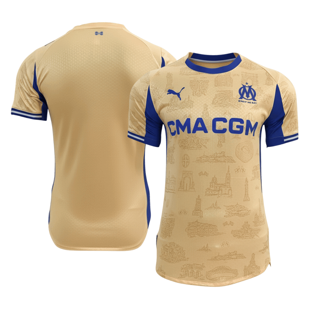 Marseille 2025/26 Neljäs Pelipaita (Player Version) Miesten