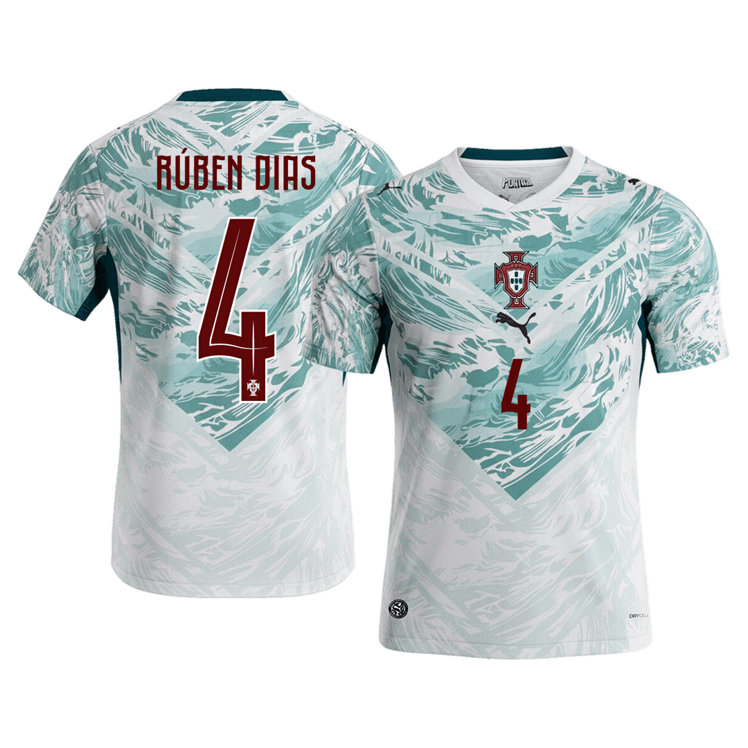 Portugal World Cup 2026 Vieras Pelipaita Miesten RÚBEN DIAS #4