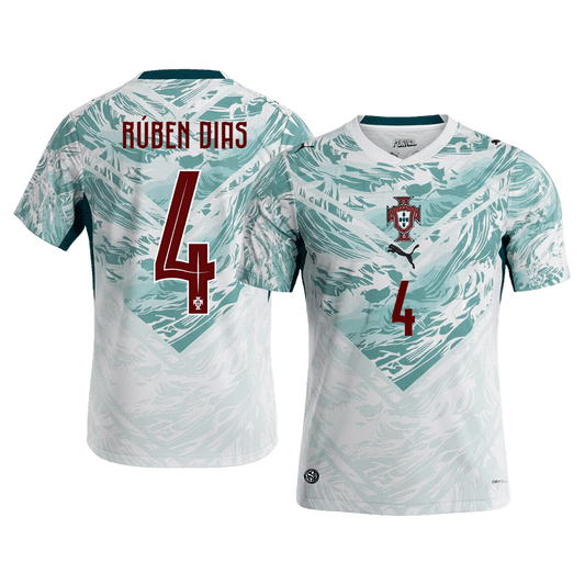 Portugal World Cup 2026 Vieras Pelipaita Miesten RÚBEN DIAS #4